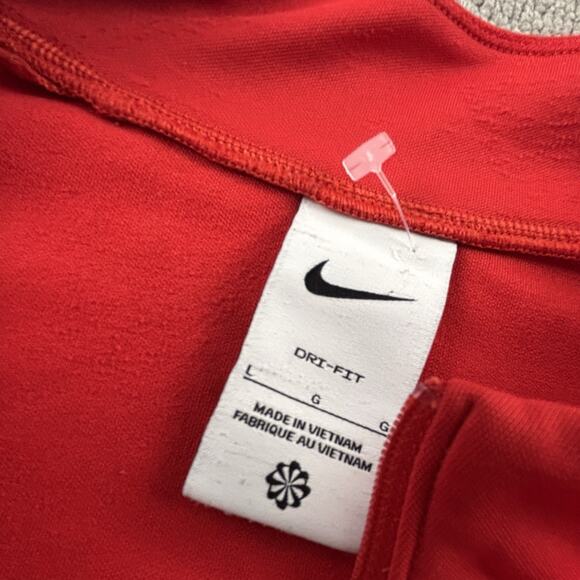 Nike Sweater Adult Large Red Long Sleeve Paris St. Germain Casual Sweatshirt Men - Picture 10 of 15